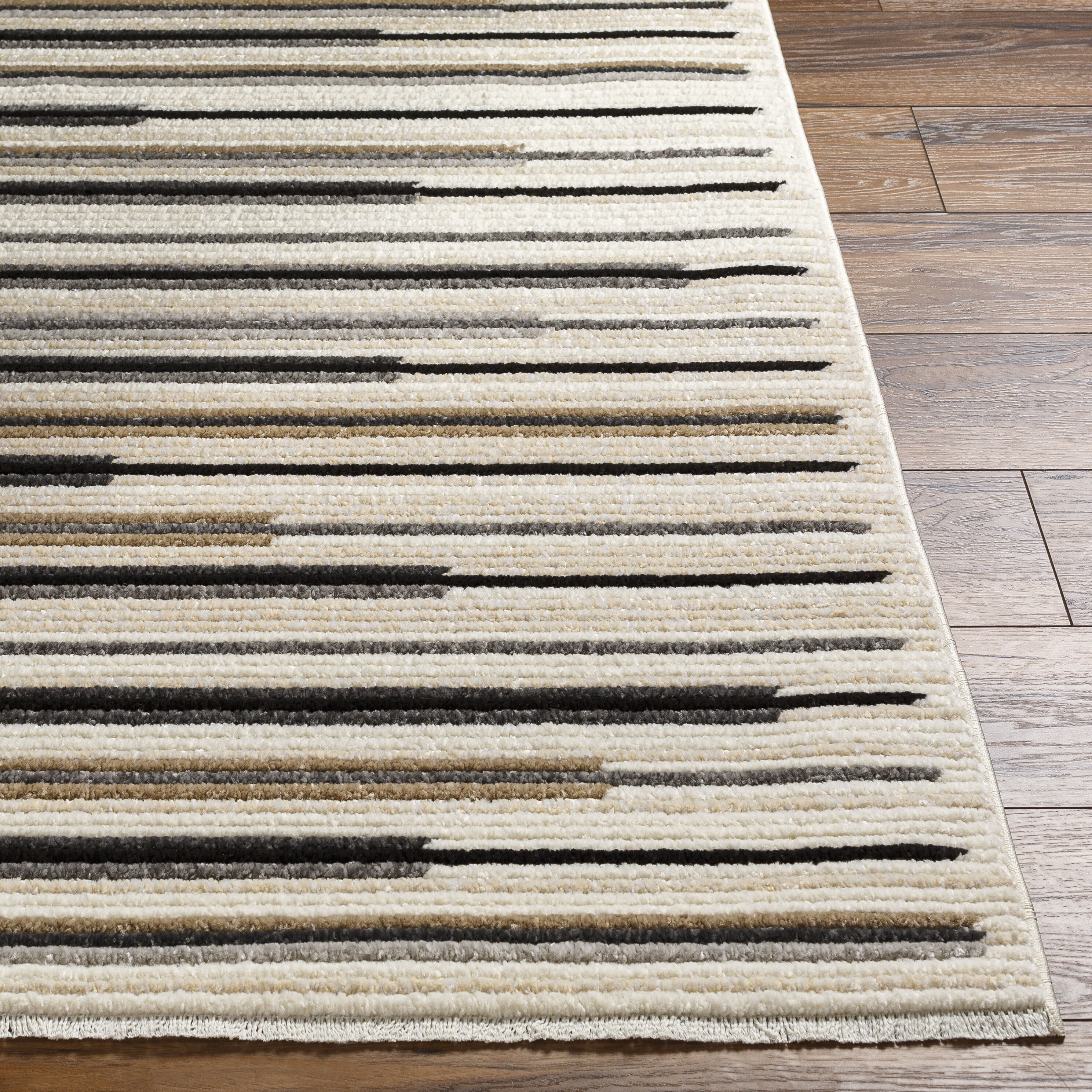 Calico 91 X 31 inch Light Grey Rug, Runner