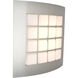 Quad 1 Light Silver ADA Wall Sconce Wall Light
