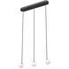 Europa LED 4 inch Black Multi Pendant Ceiling Light