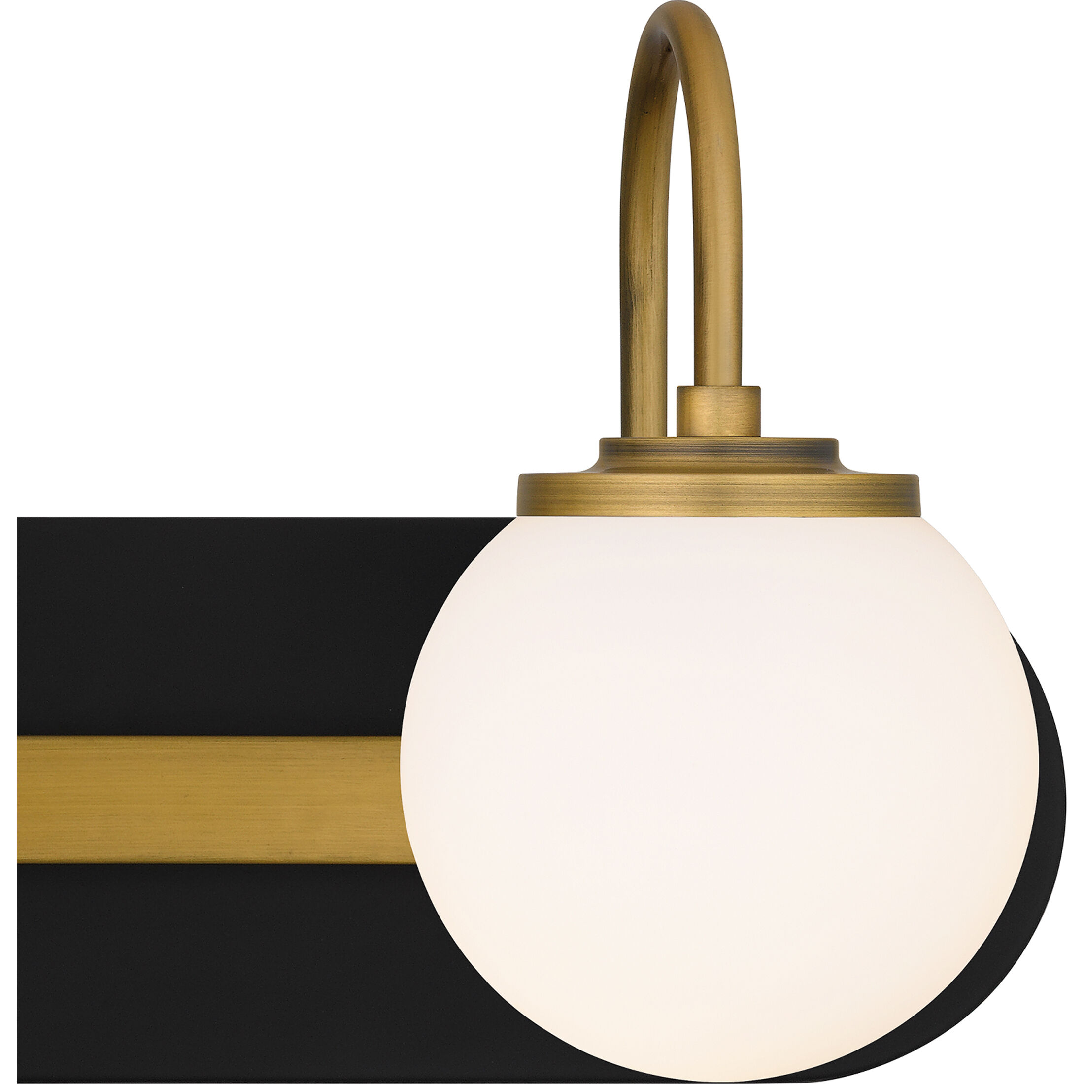 Desmond 3 Light 24 inch Matte Black Bath Light Wall Light, Large