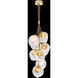 Nest Pendant Ceiling Light in Gold, Amber Studio Glass