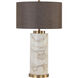 Apollolina 29.75 inch 100.00 watt Gold with Grey Table Lamp Portable Light