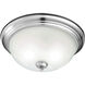 Harmony 2 Light 14 inch Brushed Nickel Flush Mount Ceiling Light