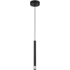 Wand LED 1 inch Coal With Brushed Nickel Mini Pendant Ceiling Light