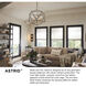 Astrid 11 Light 33.5 inch Metallic Matte Bronze with Deluxe Gold Indoor Chandelier Ceiling Light