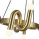 Alora Mood Sadie 8 Light 23.25 inch Brushed Gold Chandelier Ceiling Light