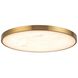 Alora Mood Evelyn 15.13 inch Matte Black and Alabaster Flush Mount Ceiling Light