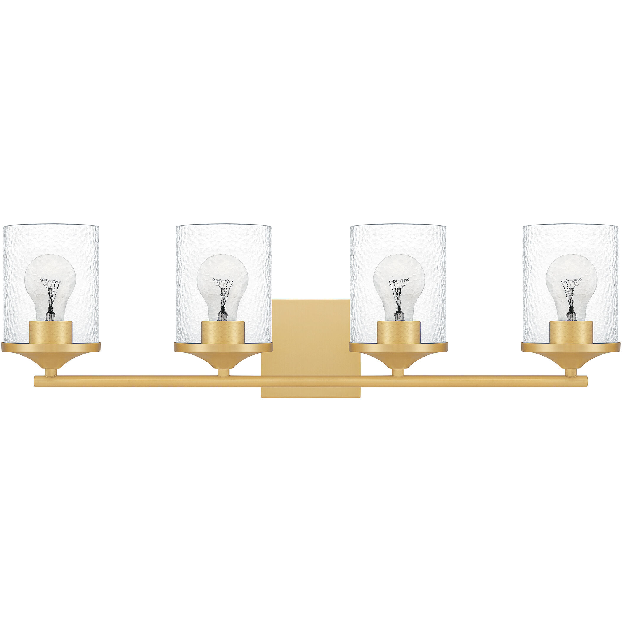 Abner 4 Light 28 inch Aged Brass Bath Light Wall Light