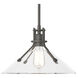 Henry 1 Light 14.4 inch Natural Iron Mini Pendant Ceiling Light in Clear, Medium