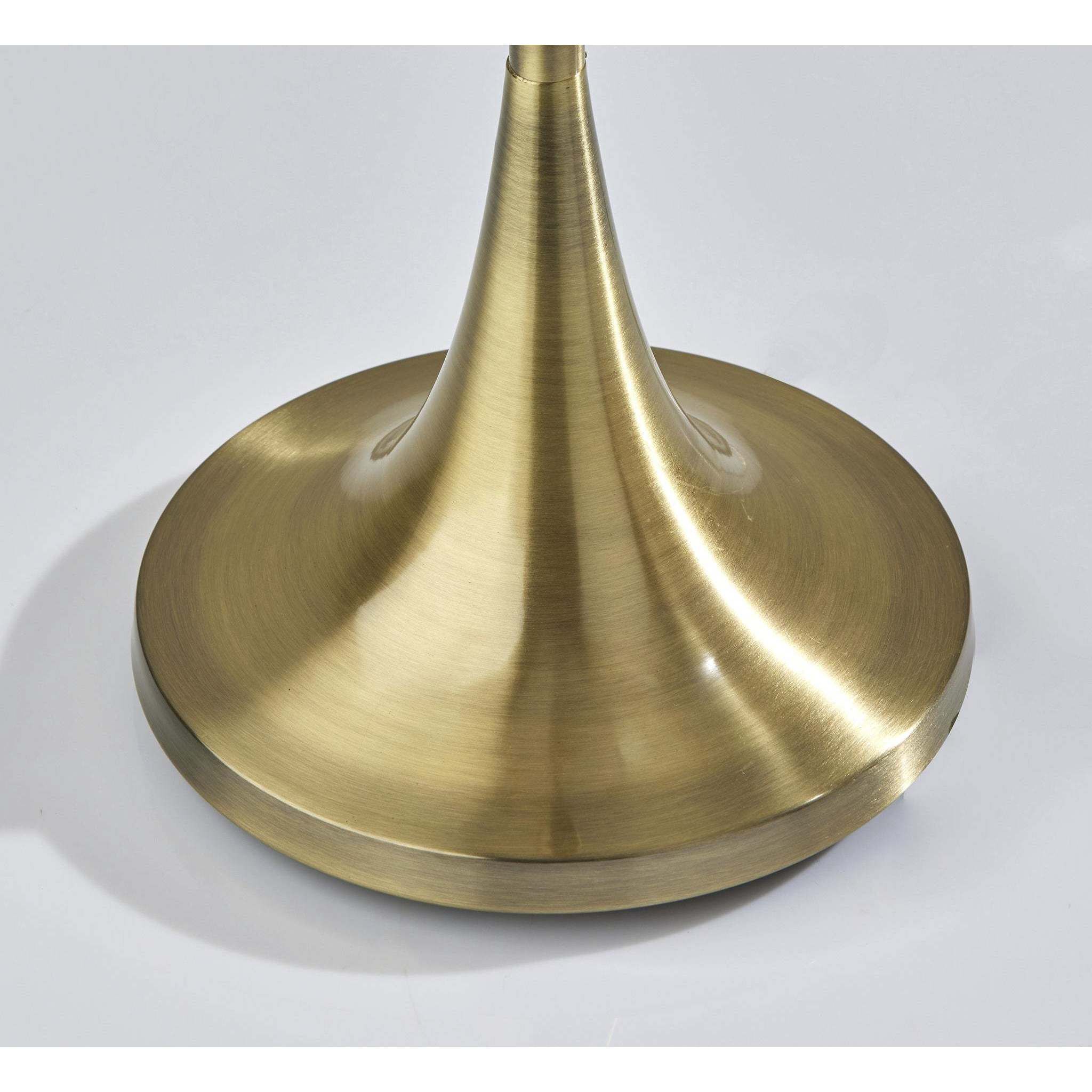 Eli 60 inch 150.00 watt Antique Brass Floor Lamp Portable Light, Simplee Adesso