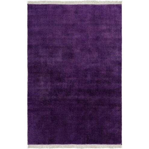 Evergreen 90 X 60 inch Dark Plum Handmade Rug in 5 x 7.5