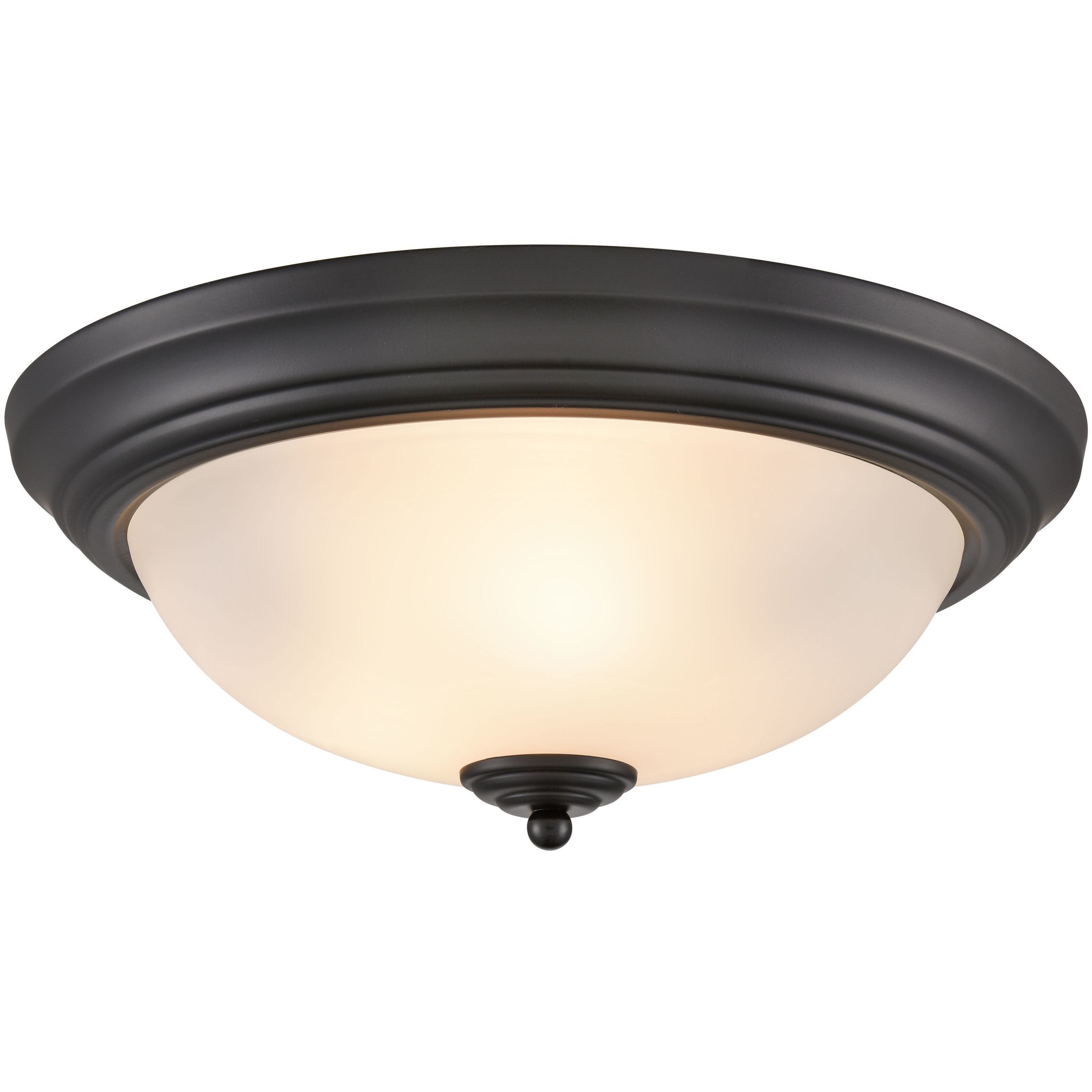 Helena 3 Light 15 inch Black Flush Mount Ceiling Light
