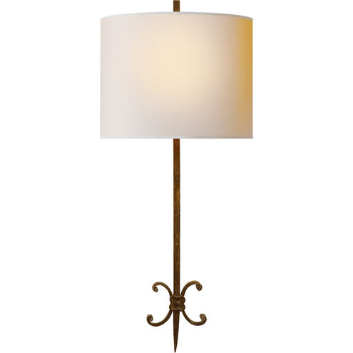 Suzanne Kasler Roswell 2 Light 11 inch Natural Rusted Iron Wall Sconce Wall Light in Natural Paper