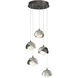 Brooklyn 5 Light 16 inch Ink and Sterling Pendant Ceiling Light