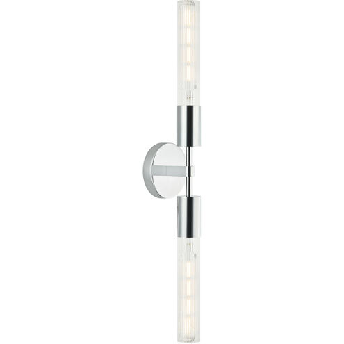 Lumière 2 Light 6.7 inch Chrome Bath Vanity Light Wall Light