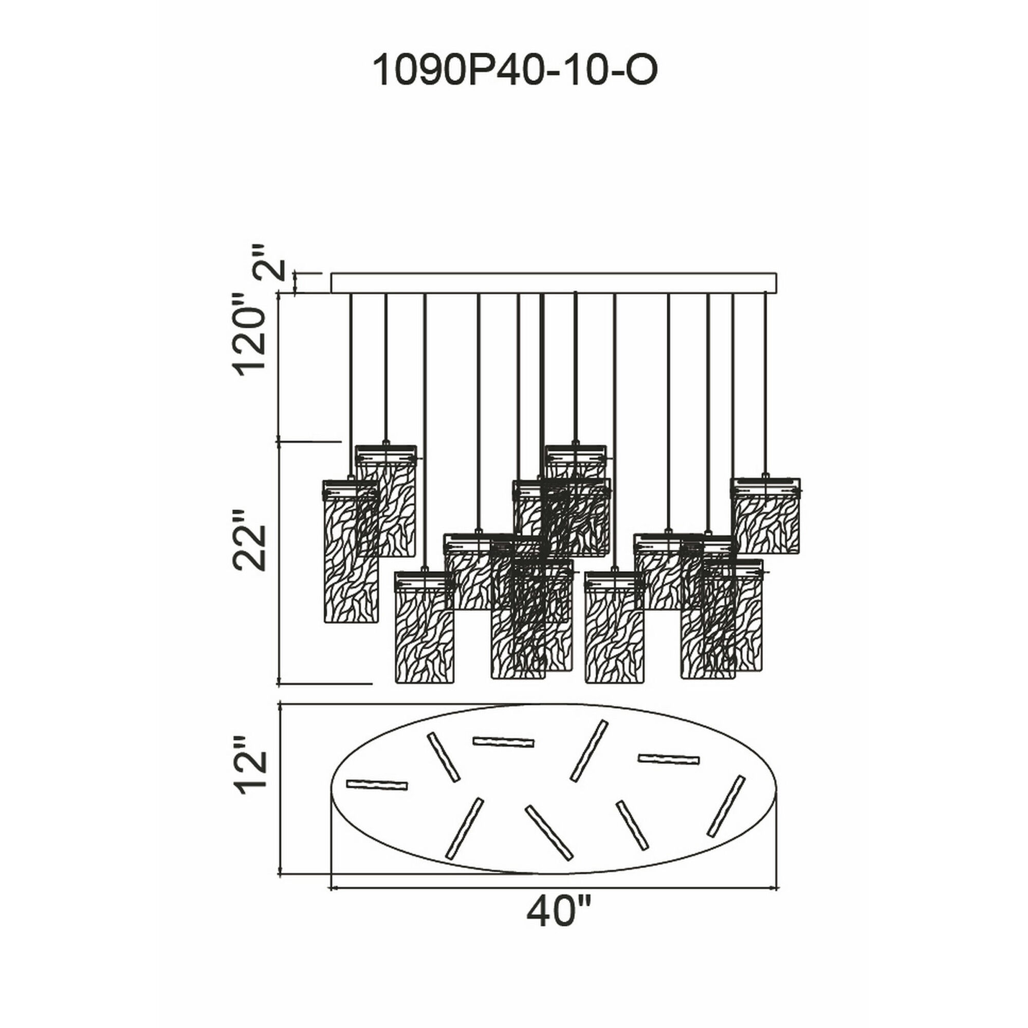 Carolina LED 12 inch Gold Leaf Down Chandelier Ceiling Light