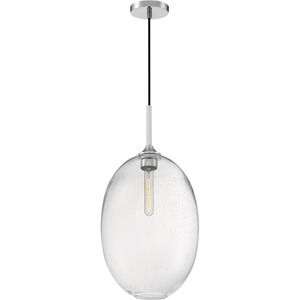 Aria 1 Light 12 inch Polished Nickel Pendant Ceiling Light