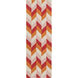 Talitha 96 X 30 inch Bright Orange, Garnet, Rose, Khaki Rug