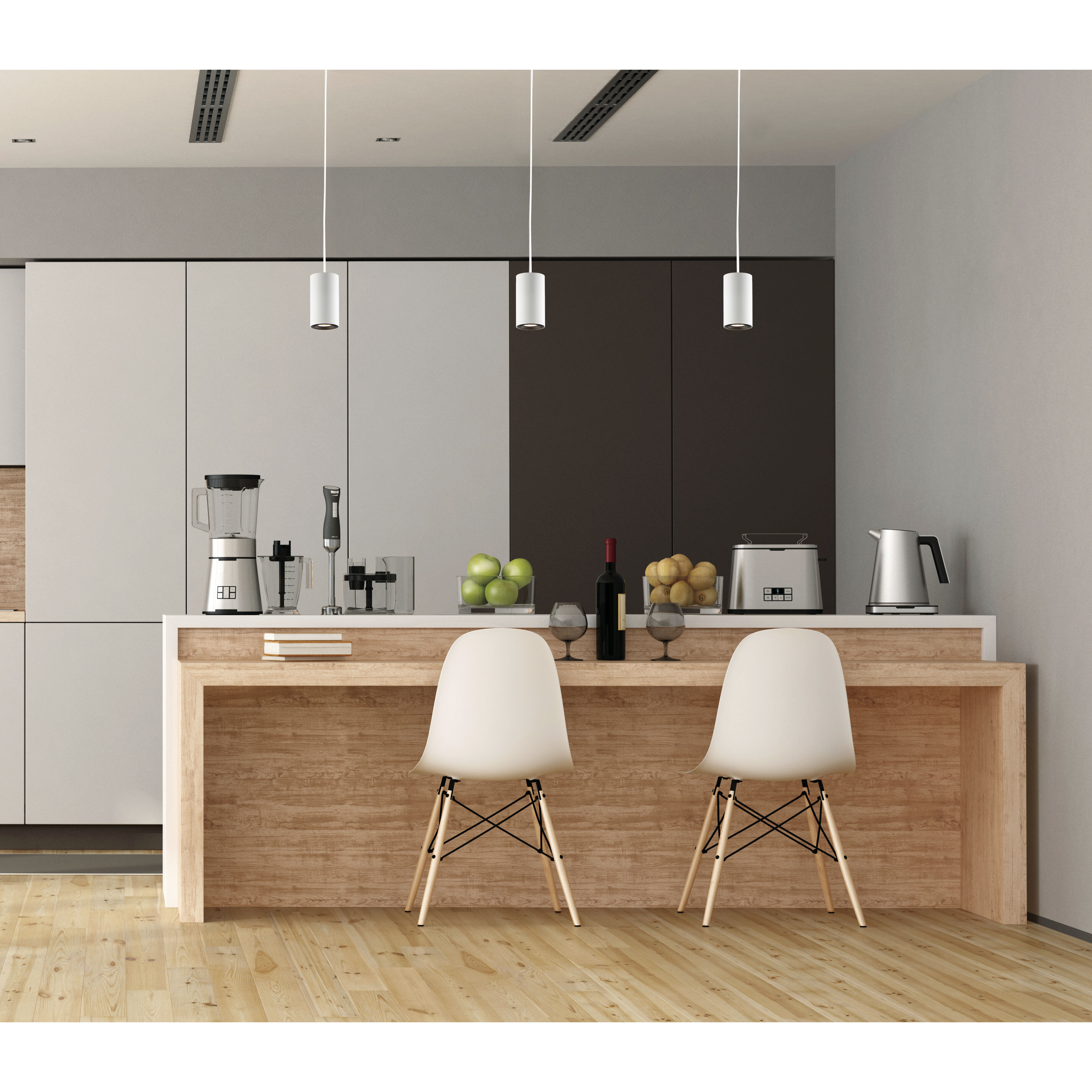 Dwell LED 3.5 inch White Single Pendant Ceiling Light