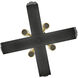 Sammi 4 Light 17 inch Black with Lacquered Brass Pendant Ceiling Light