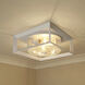 Smyth 2 Light 5.88 inch Natural White Outdoor Ceiling in Seeded Glass