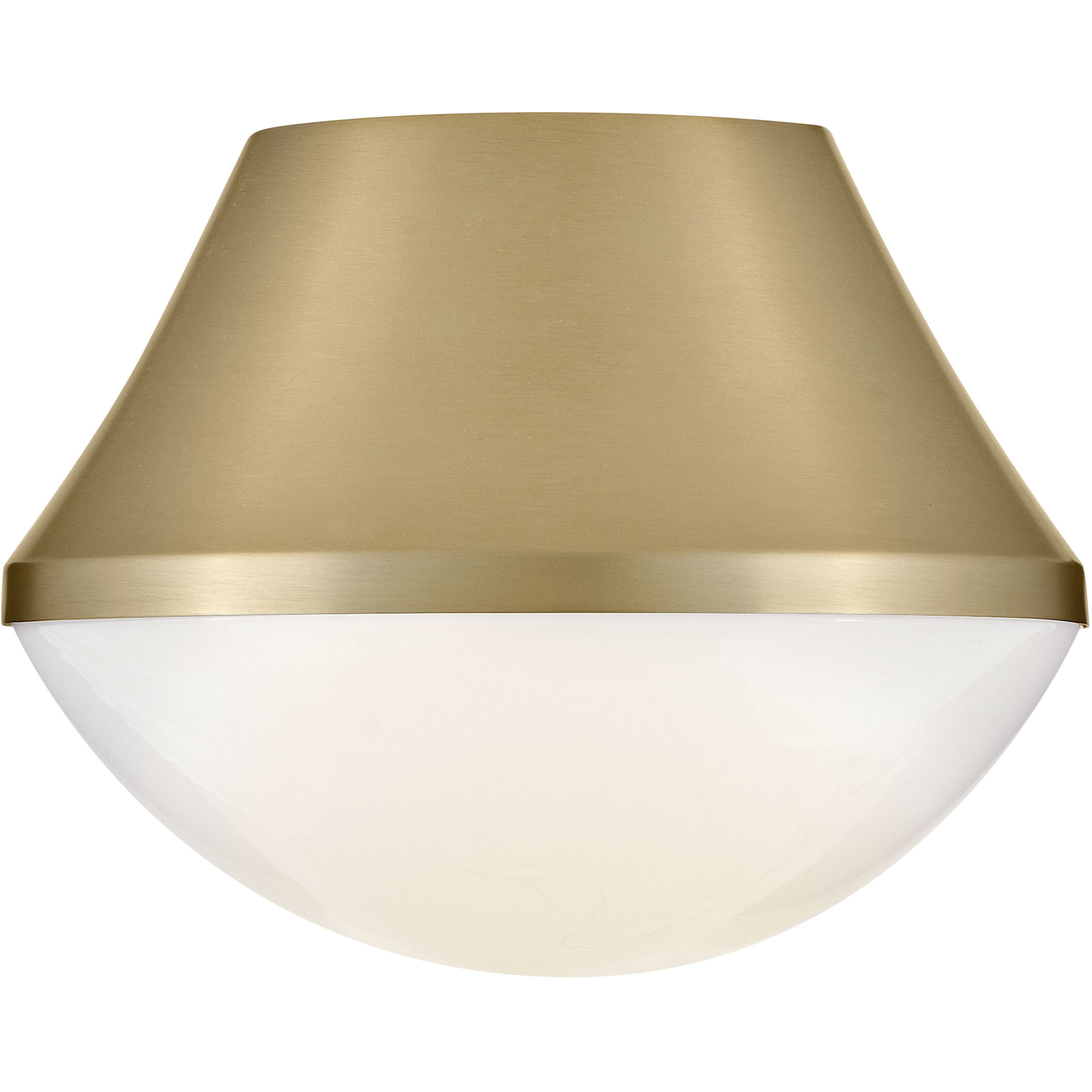 Haddie LED 11 inch Lacquered Brass Foyer Light Ceiling Light, Flush Mount