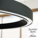 Canoga 1 Light 30 inch Matte Black Chandelier Ceiling Light, Large
