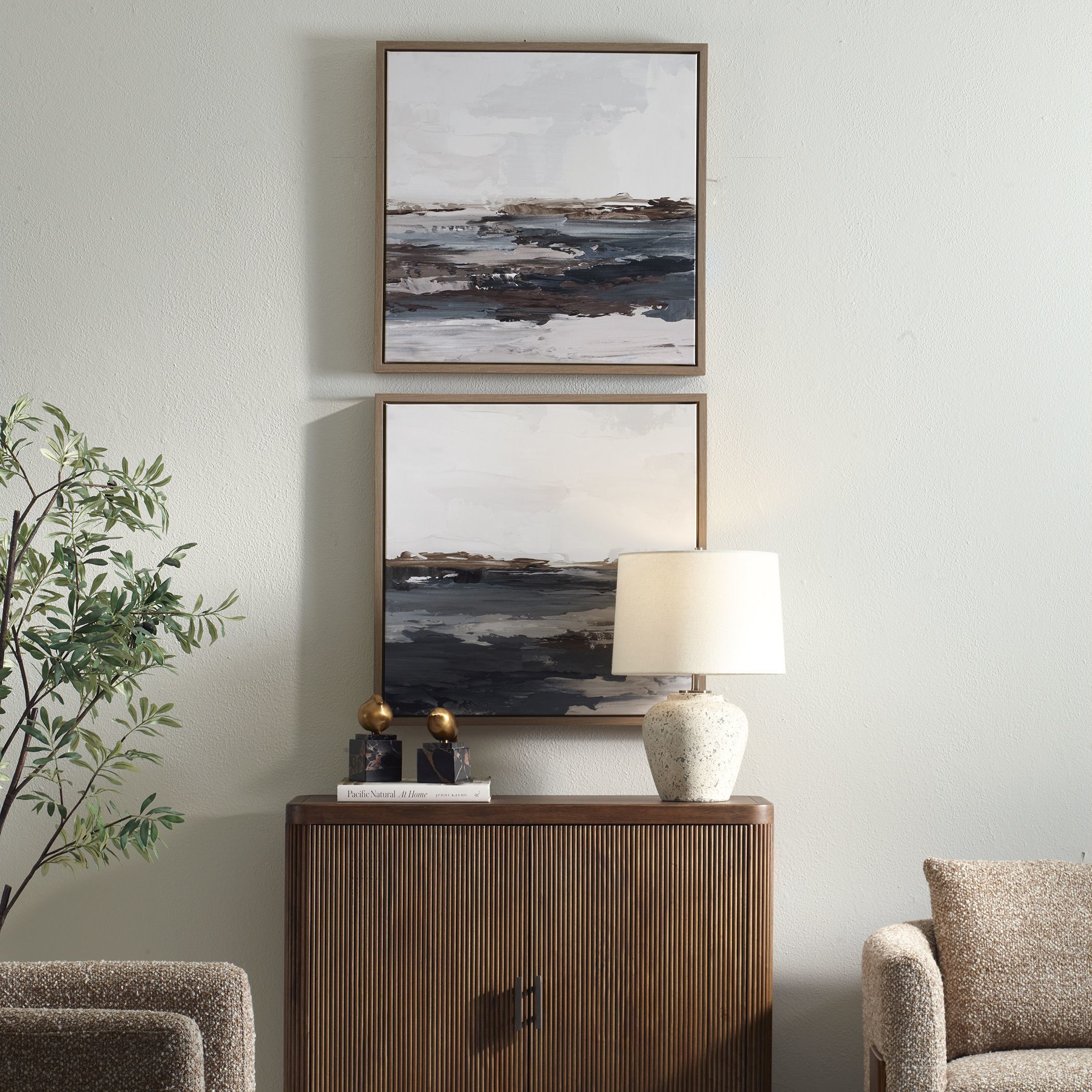 Bring Me In 25.5 X 25.5 inch Framed Landscape Painting, Set of 2