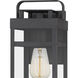 Keaton 1 Light 14 inch Mottled Black Outdoor Wall Lantern, Small