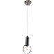 Canada 1 Light 6 inch Sand Nickel/Gold Single Pendant Lighting Ceiling Light