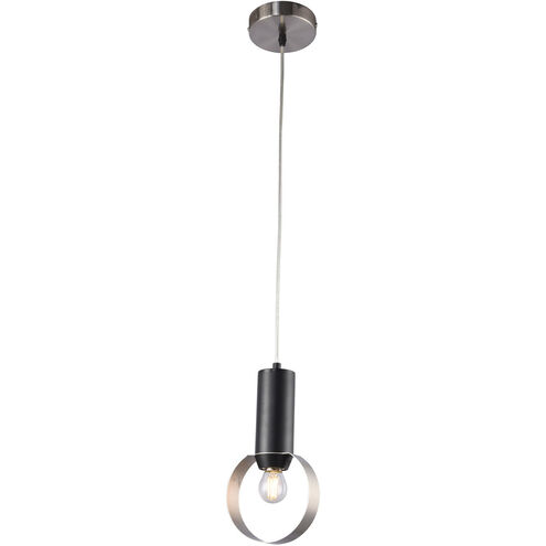 Canada 1 Light 6 inch Sand Nickel/Gold Single Pendant Lighting Ceiling Light