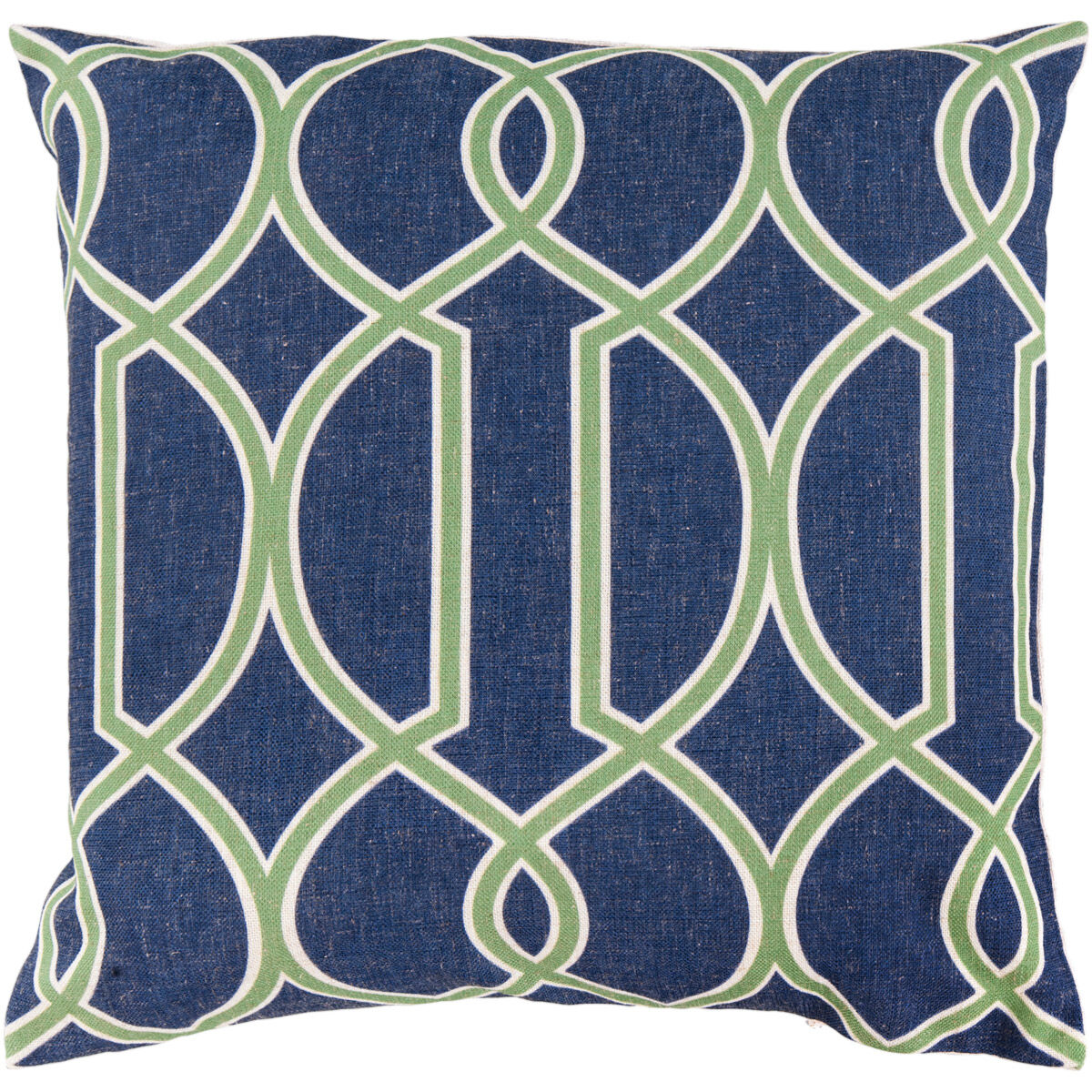 Taylor 22 inch Dark Blue, Grass Green, Cream Pillow Kit