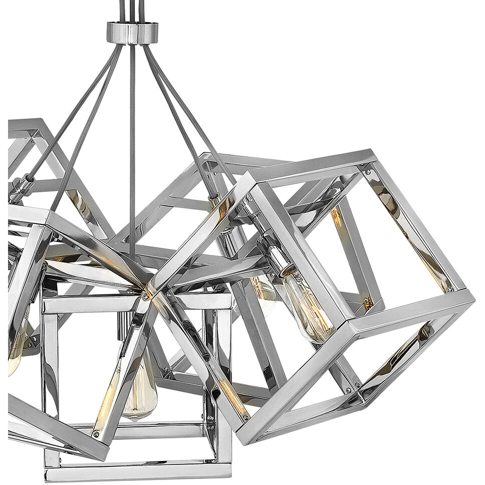 Ensemble LED 28.25 inch Polished Nickel Chandelier Ceiling Light