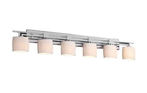 Limoges LED 56 inch Brushed Nickel Bath Bar Wall Light in 4200 Lm LED, Waves, Oval, Aero