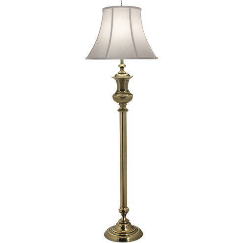 Ellie 65 inch 150.00 watt Burnished Brass Floor Lamp Portable Light