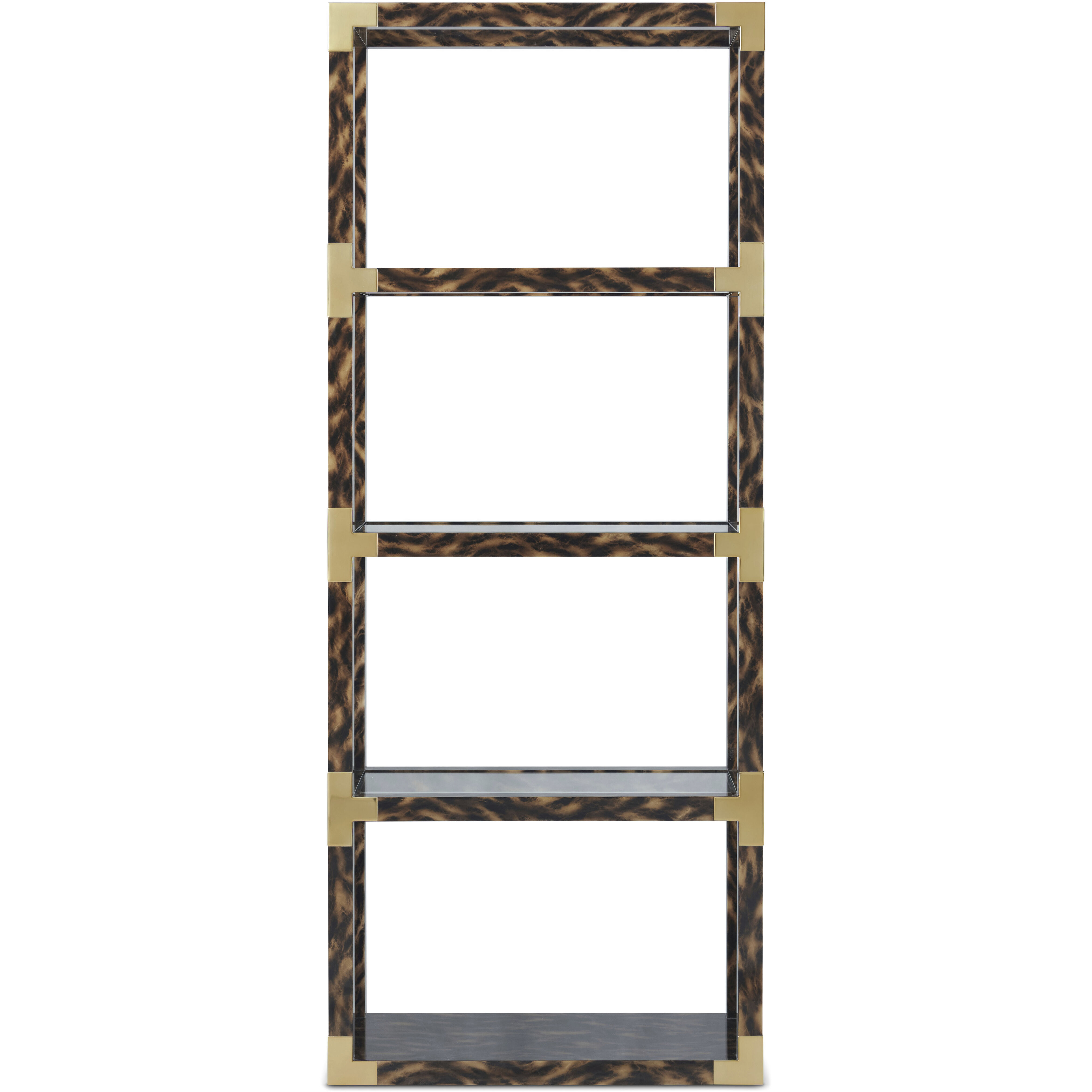 Arakan 80 X 32 X 15 inch Etagere, Wooden, 4-Shelf