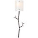 Ironwood 1 Light 6.6 inch Beige Silver Cover Sconce Wall Light in Metallic Beige Silver, Frosted Granite, Twig
