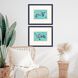 Propac Blue and Green and Teal Framed Art, Propac
