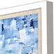 Aerial Beach Blue and Beige and Multi and Red Framed Art