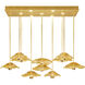 Embark 17 Light 61.75 inch Gold Pendant Ceiling Light