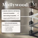 Atlas Mollywood 52 inch Matte Black with Walnut Tone Blades Ceiling Fan