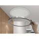 ModPLUS LED 7 inch Brushed Steel Flush Mount Ceiling Light