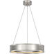 Chapman & Myers Connery LED 18 inch Polished Nickel Ring Chandelier Ceiling Light