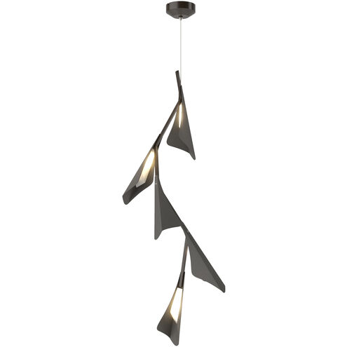 Plume LED 15.1 inch Oil Rubbed Bronze and Natural Iron Pendant Ceiling Light in Oil Rubbed Bronze/Natural Iron