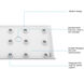 Laredo Glossy White Shower Base in 60 x 30 Center Drain