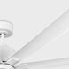 Flera Smart 65 LED 65 inch Matte White with Matte White ABS Blades Ceiling Fan