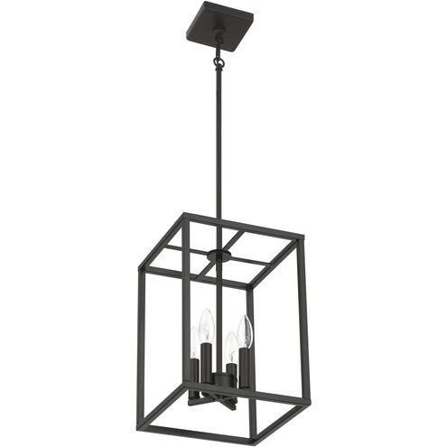 Signature 4 Light 10 inch Flat Black Foyer Light Ceiling Light