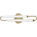 Eos LED 25 inch Lacquered Brass Bath Light Wall Light