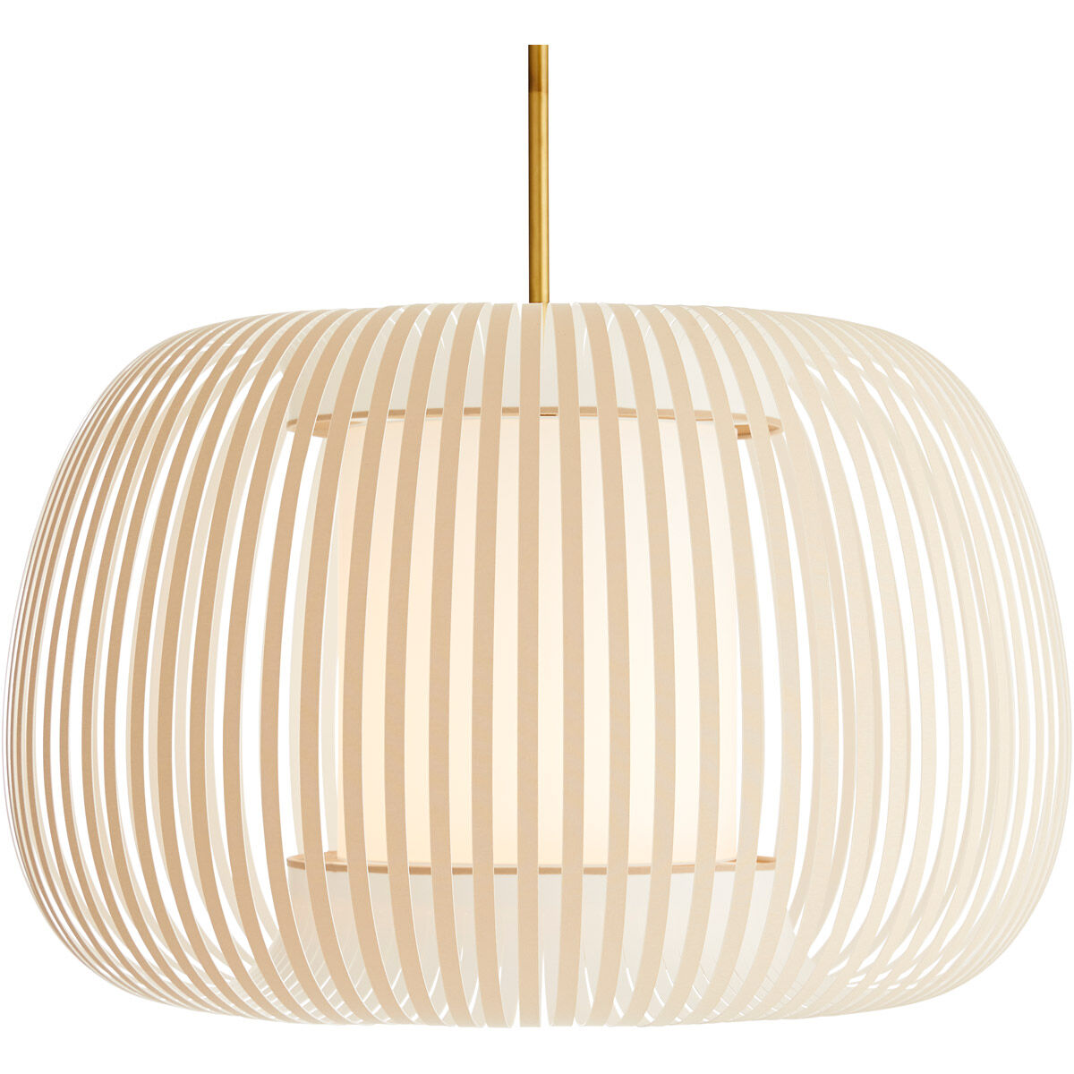 Mia 1 Light 27 inch Beige Pendant Ceiling Light