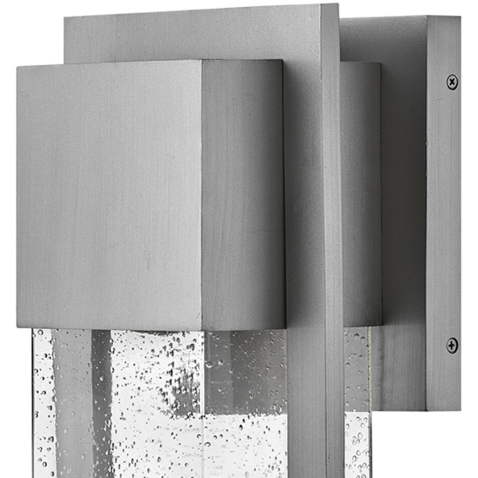 Alex LED 20 inch Antique Brushed Aluminum Outdoor Wall Mount, Coastal Elements